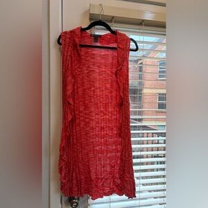 INC International Concepts Striking Red Knit Top